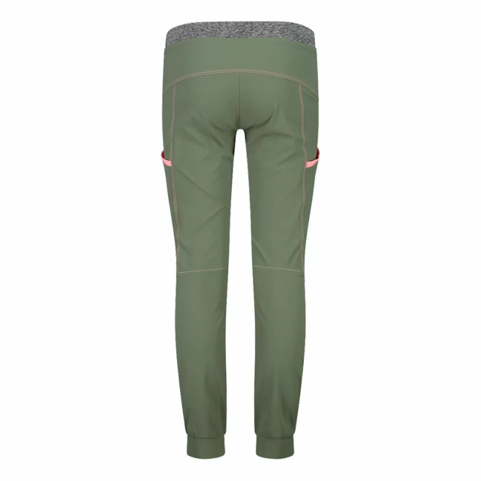 Pantaloni trekking in poliestere leggero stretch da bambina