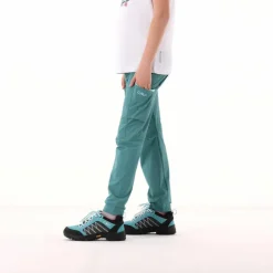 Pantaloni trekking in poliestere leggero stretch da bambina