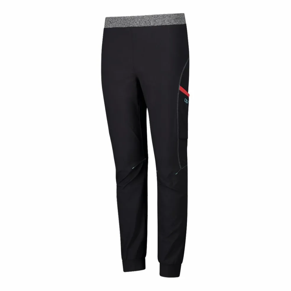 Pantaloni trekking in poliestere leggero stretch da bambina