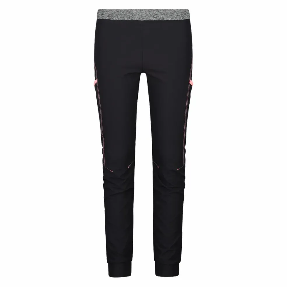 Pantaloni trekking in poliestere leggero stretch da bambina