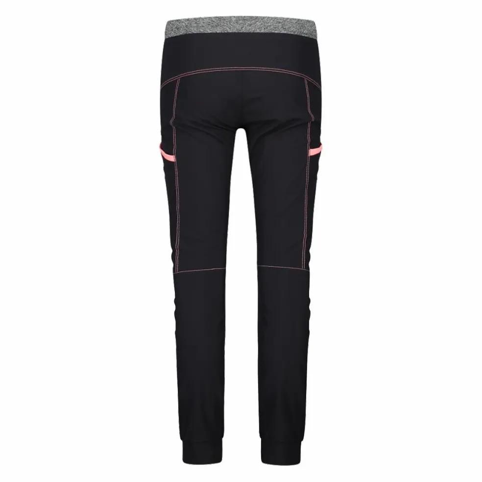 Pantaloni trekking in poliestere leggero stretch da bambina