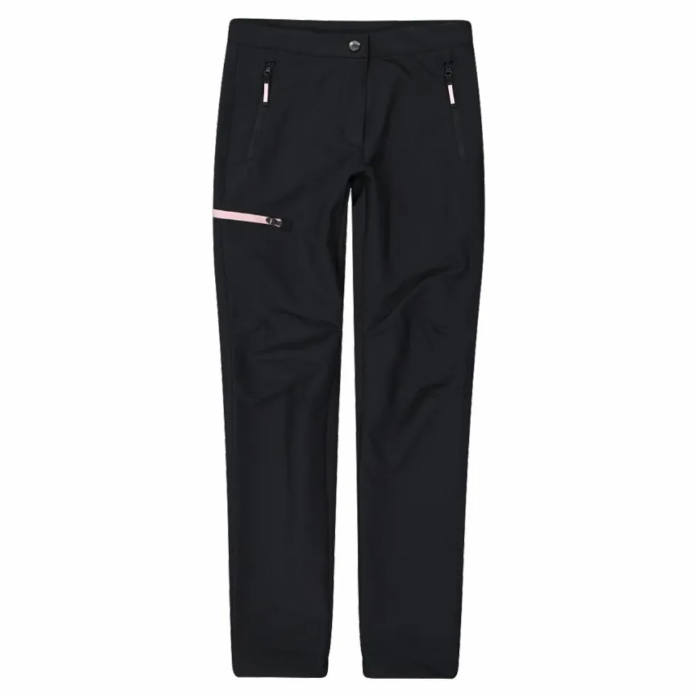Pantaloni trekking in poliestere elasticizzato da bambina