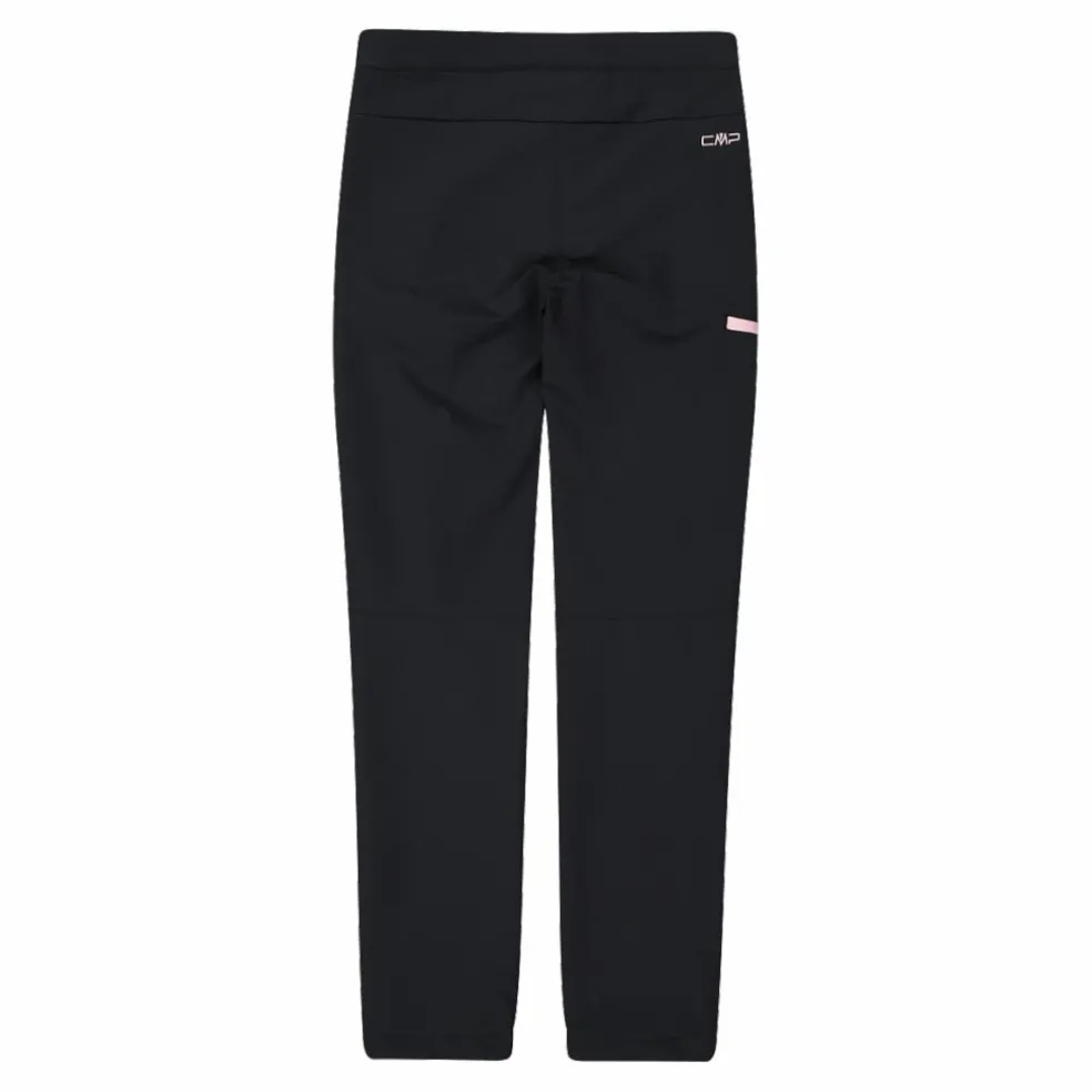 Pantaloni trekking in poliestere elasticizzato da bambina