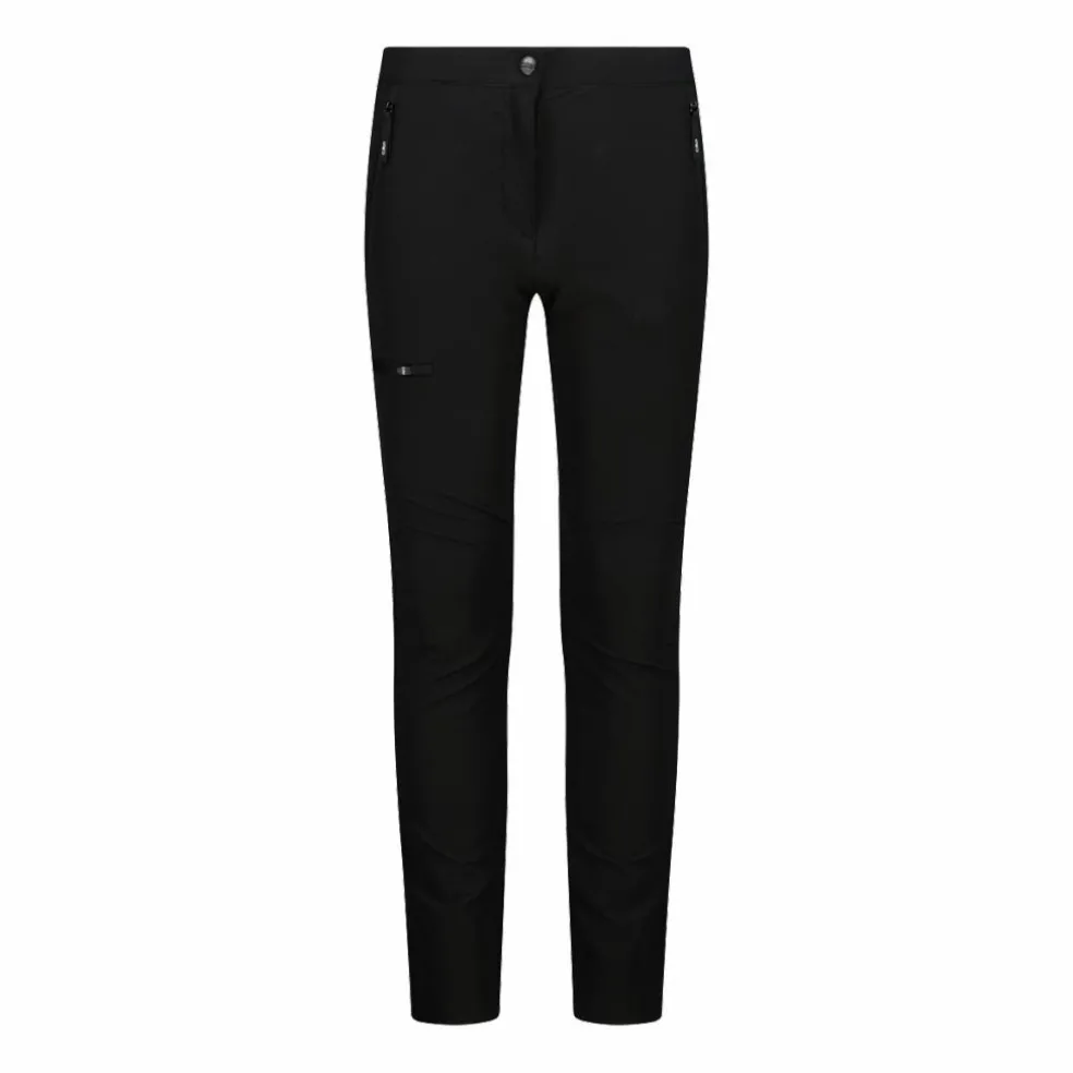 Pantaloni trekking in poliestere elasticizzato da bambina