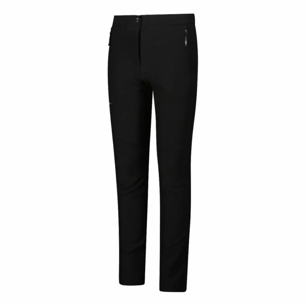 Pantaloni trekking in poliestere elasticizzato da bambina