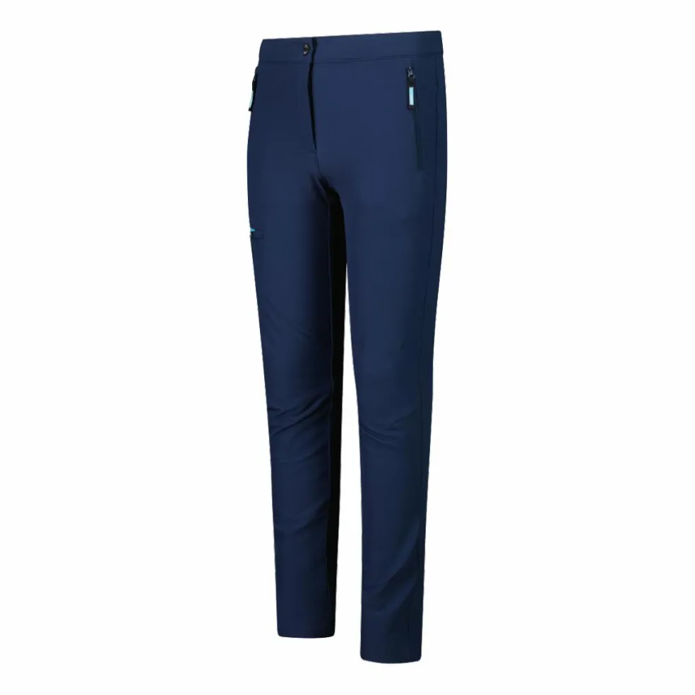 Pantaloni trekking in poliestere elasticizzato da bambina