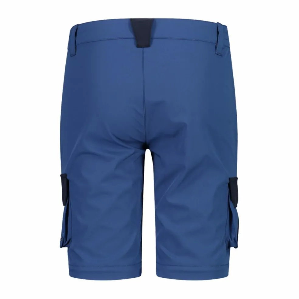 Pantaloni zip off cargo con tasconi laterali stretch da bambino