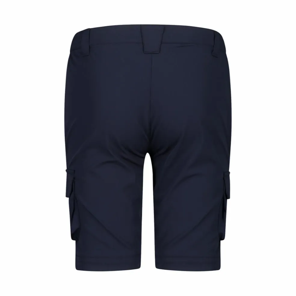 Pantaloni zip off cargo con tasconi laterali stretch da bambino