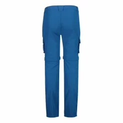 Pantaloni zip off cargo con tasconi laterali stretch da bambino