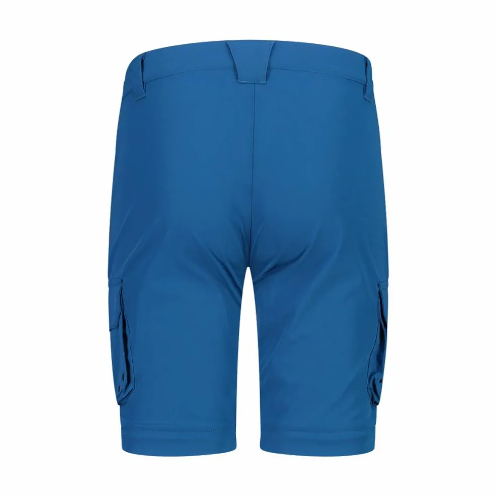 Pantaloni zip off cargo con tasconi laterali stretch da bambino