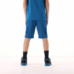 Pantaloni zip off cargo con tasconi laterali stretch da bambino