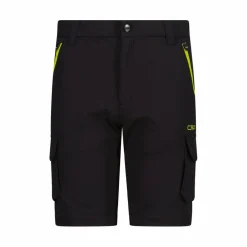 Pantaloni zip off cargo con tasconi laterali stretch da bambino