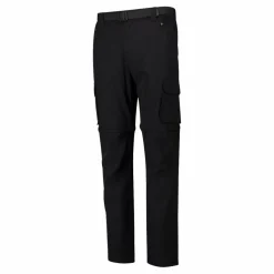 Pantaloni zip off con tasconi laterali stretch da uomo