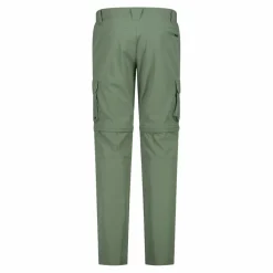Pantaloni zip off con tasconi laterali stretch da uomo