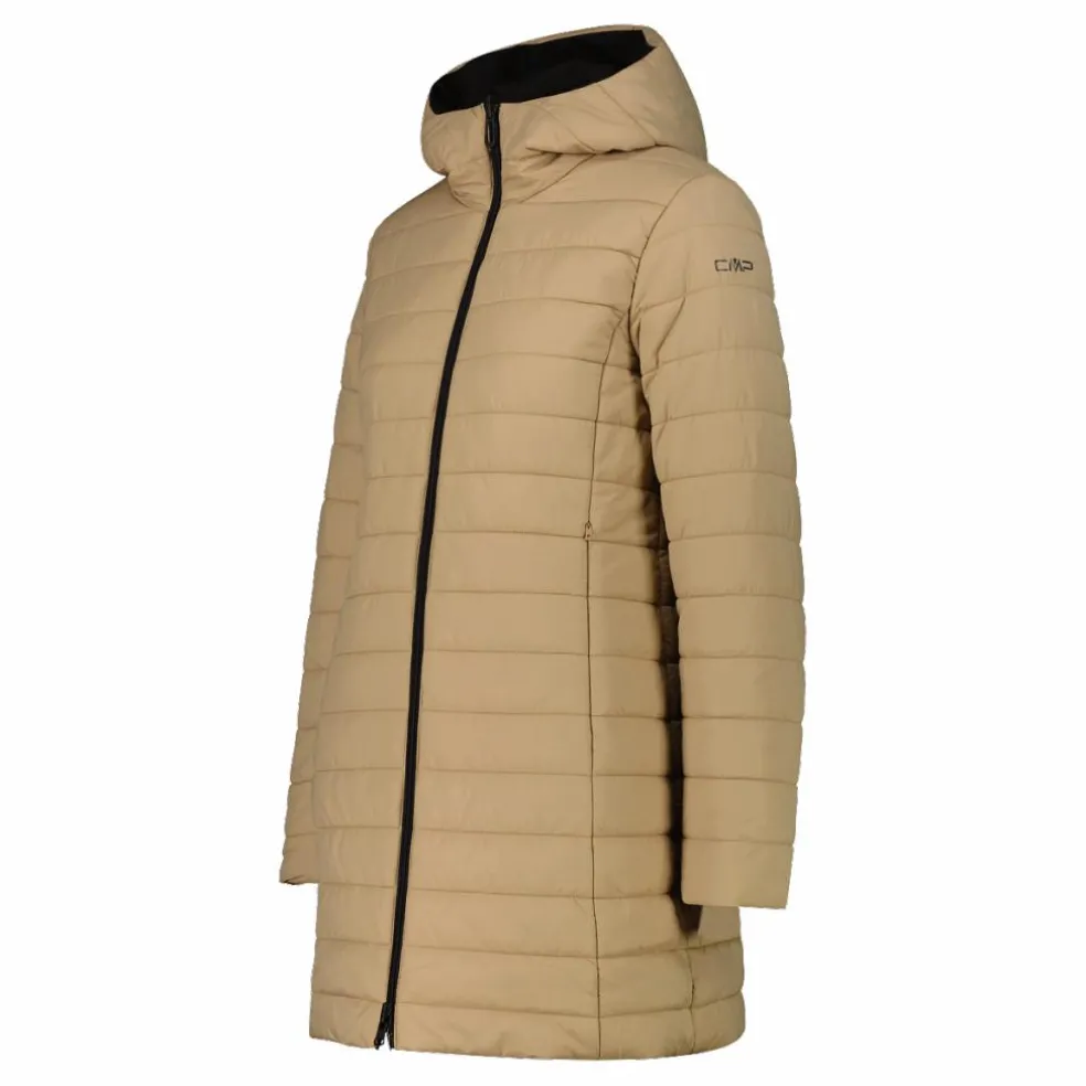 Parka da donna double face con cappuccio