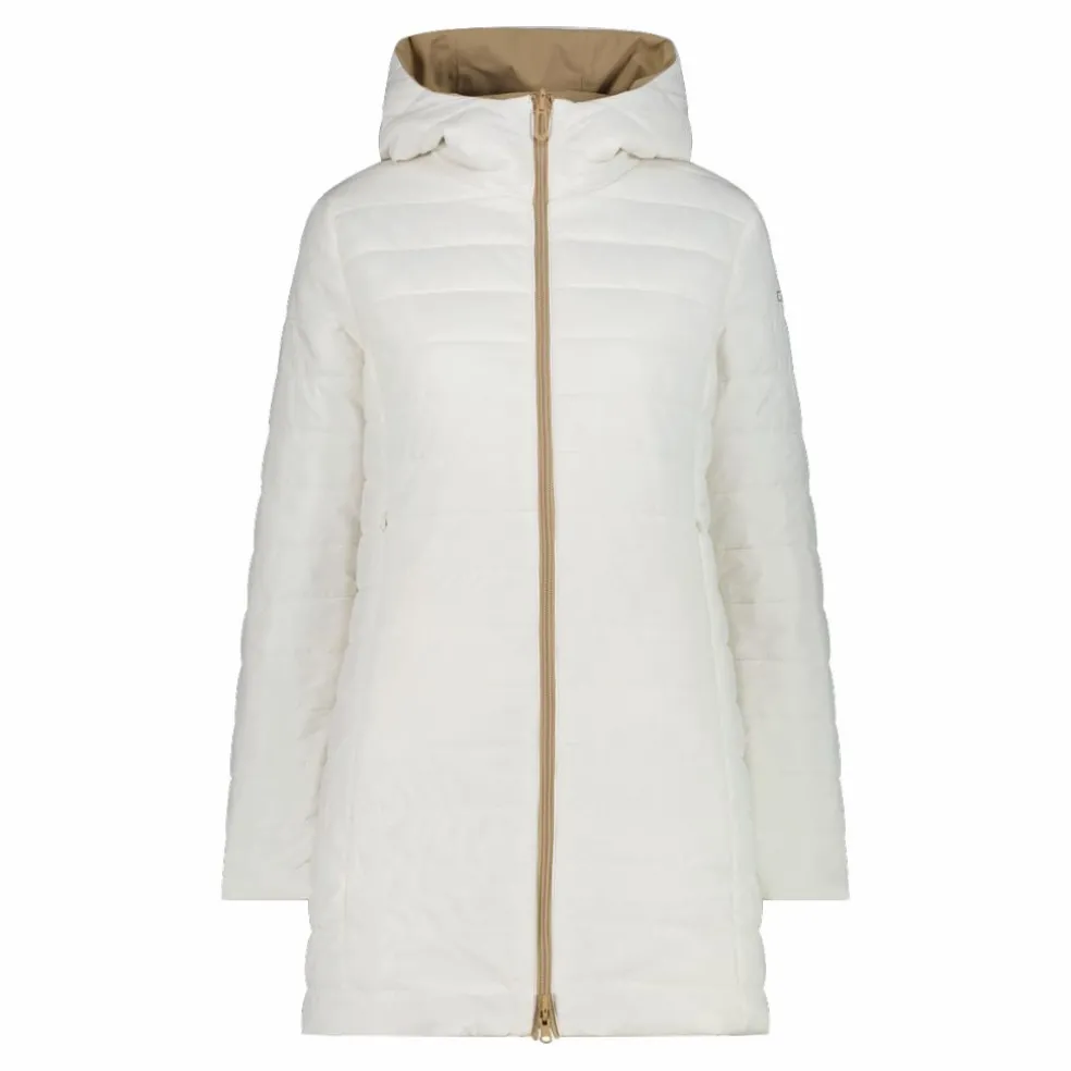 Parka da donna double face con cappuccio