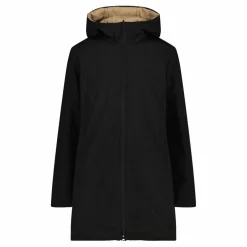 Parka da donna double face con cappuccio