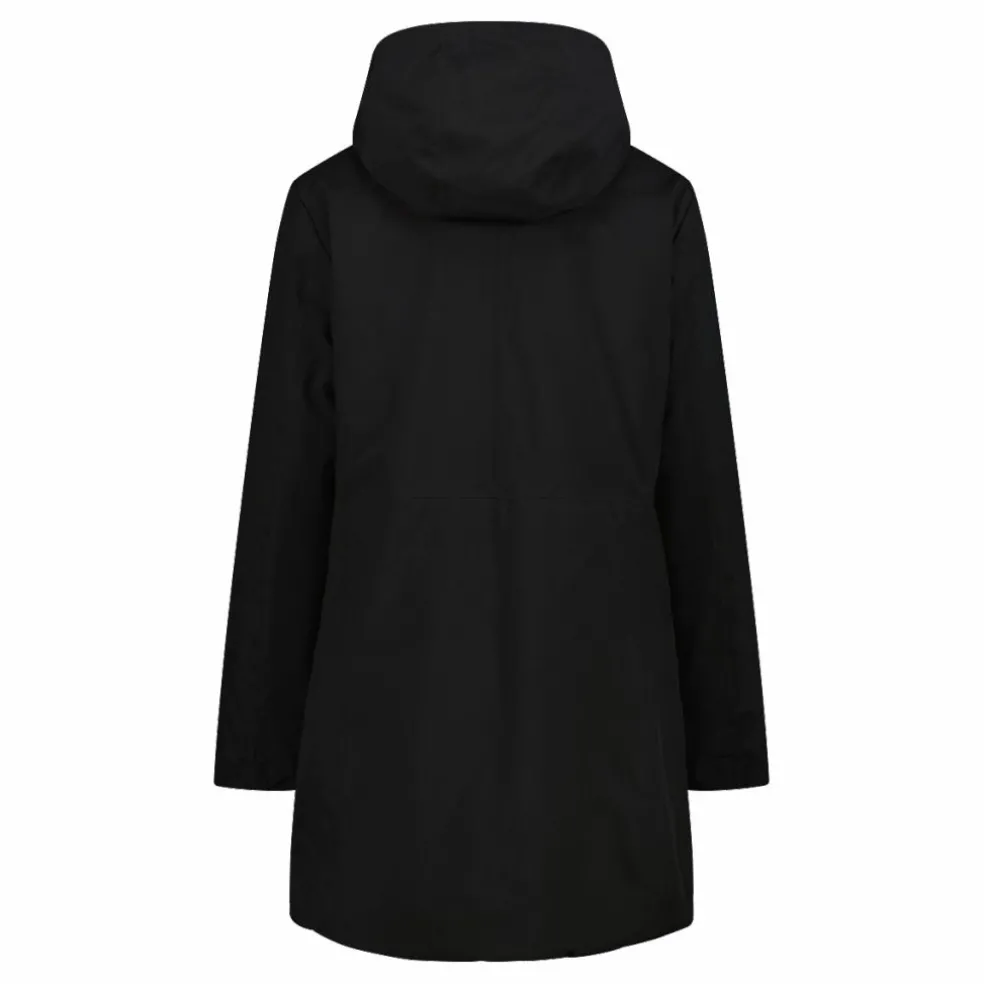 Parka da donna double face con cappuccio