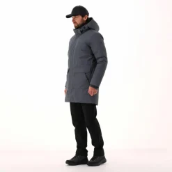 Parka imbottito da uomo con cappuccio