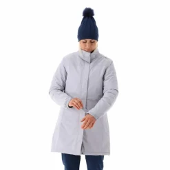 Parka impermeabile da donna in ripstop con cappuccio staccabile