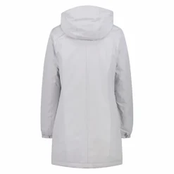 Parka impermeabile da donna in ripstop con cappuccio staccabile