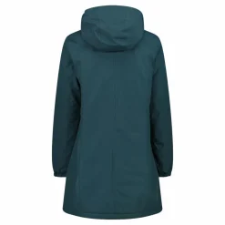 Parka impermeabile da donna in ripstop con cappuccio staccabile