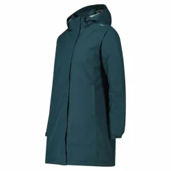 Parka impermeabile da donna in ripstop con cappuccio staccabile