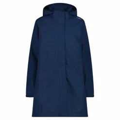 Parka impermeabile da donna in ripstop con cappuccio staccabile