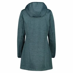 Parka in softshell da donna con cappuccio melange