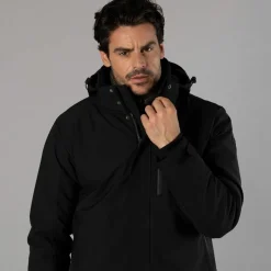 Parka in softshell imbottito da uomo