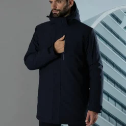 Parka in softshell imbottito da uomo