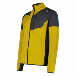 Pile Grid Tech con zip da uomo melange