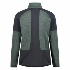 Pile Grid Tech con zip da uomo melange