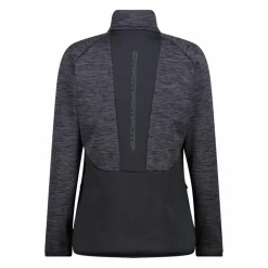 Pile Grid Tech con zip da donna melange