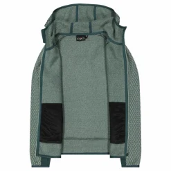 Pile knit tech da donna con cappuccio