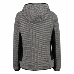 Pile knit tech da donna con cappuccio