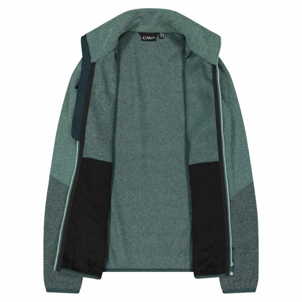 Pile Knit Tech melange da donna nido d'ape