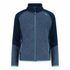 Pile Knit Tech melange da bambina nido d'ape