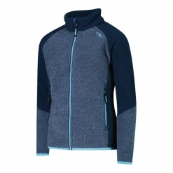 Pile Knit Tech melange da bambina nido d'ape