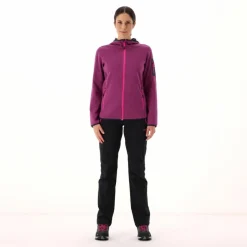 Pile Knit-tech con cappuccio e mesh