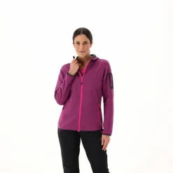 Pile Knit-tech con cappuccio e mesh