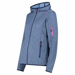 Pile Knit-tech con cappuccio e mesh