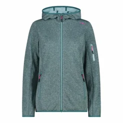 Pile Knit-tech con cappuccio e mesh