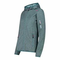 Pile Knit-tech con cappuccio e mesh