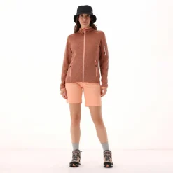 Pile Knit-tech con cappuccio e mesh