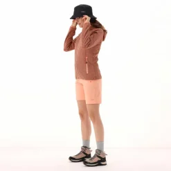 Pile Knit-tech con cappuccio e mesh