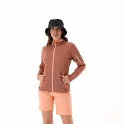 Pile Knit-tech con cappuccio e mesh