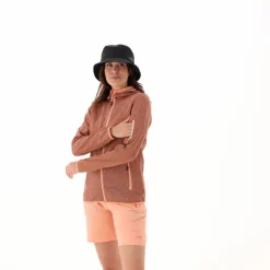 Pile Knit-tech con cappuccio e mesh