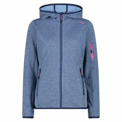 Pile Knit-tech con cappuccio e mesh