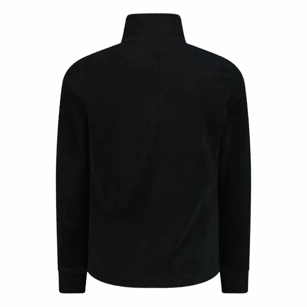 Pile mezza zip arctic fleece da bambina con fiocco di neve